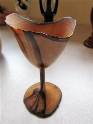 Thin laurel goblet by Paul Maddock